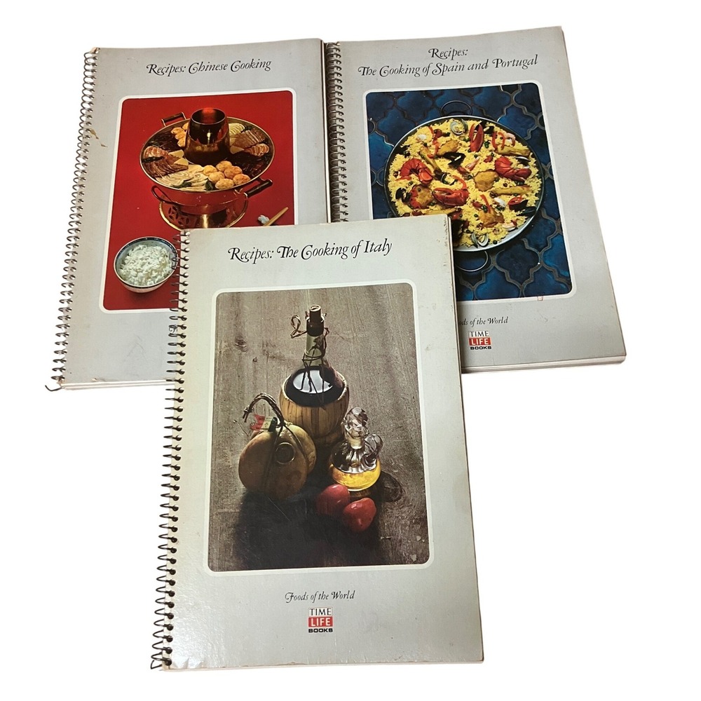 Vintage Time-Life Foods of the World Recipes Italy China Spain Portugal Set‎ 3
